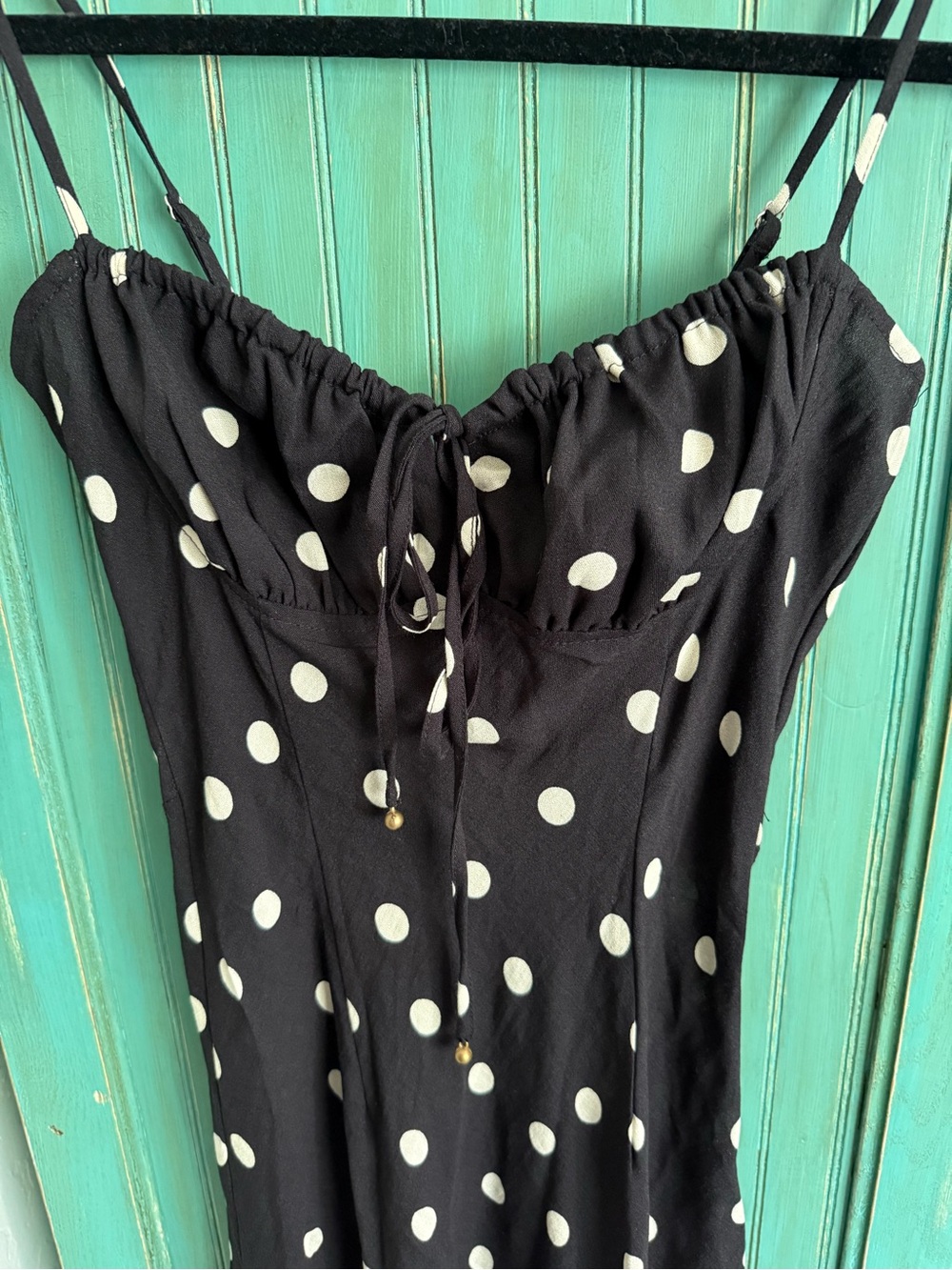 Dress Forum Black Polka Dot Midi Dress NWT - Picture 4 of 4